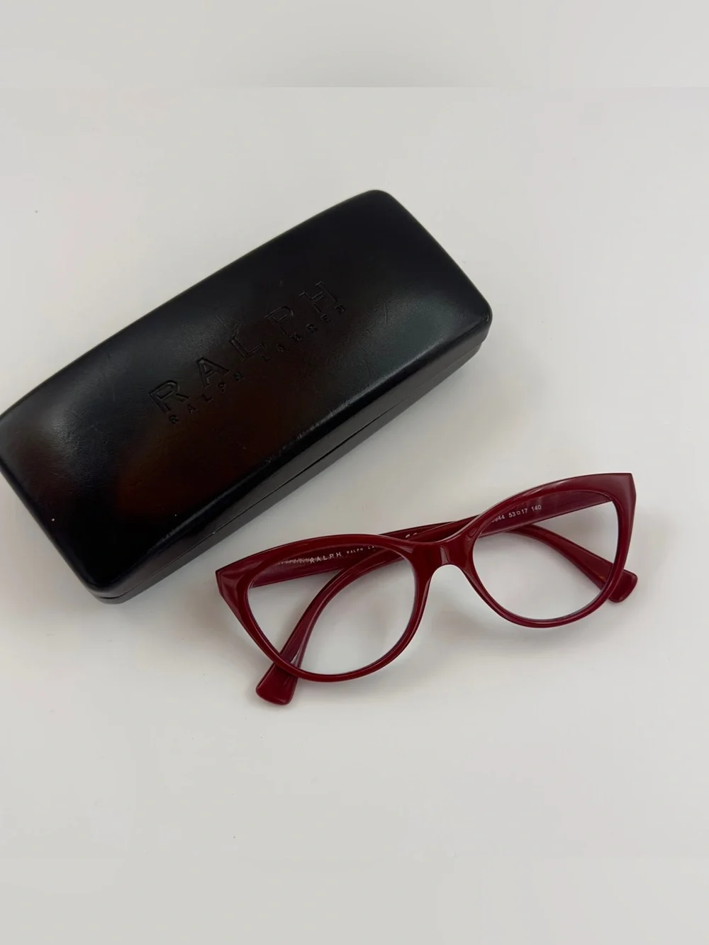 Ralph Lauren Eyeglass Frames + Case - Burgundy/Red - RA7129